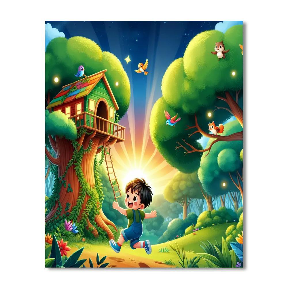 Magical Treehouse Hideaway Paint By Numbers Kits
