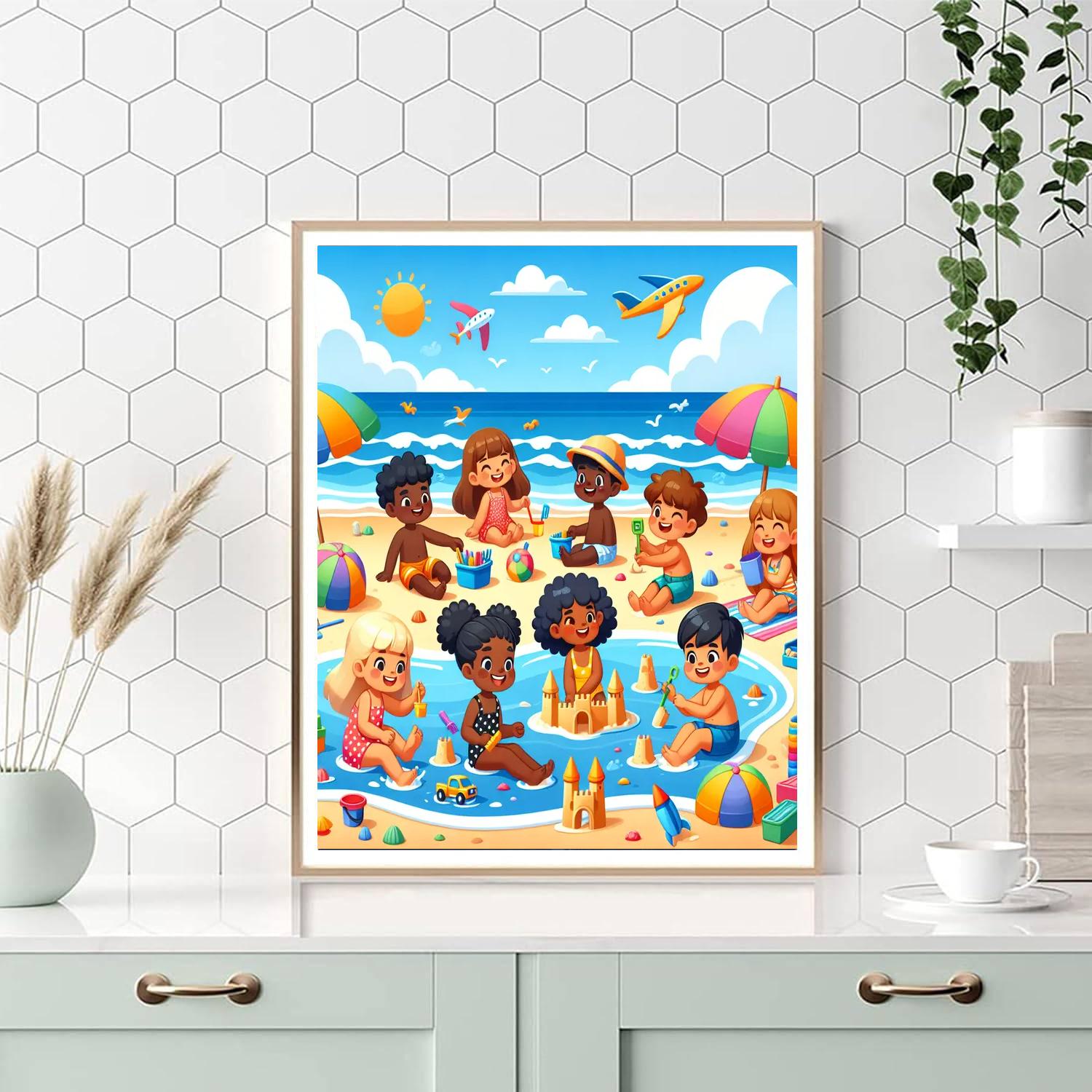 Sunny Summer Splash Paint By Color