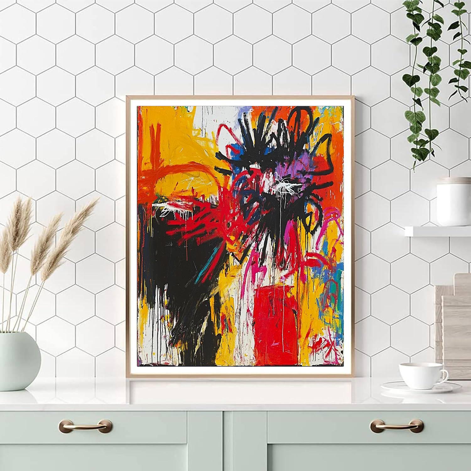 Jean-Michel Basquiat Inspired Cacophony Of Colors  Paint By Numbers Kits
