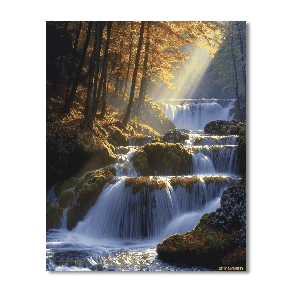 Cascades Du Hérisson - France Painting Number Kit