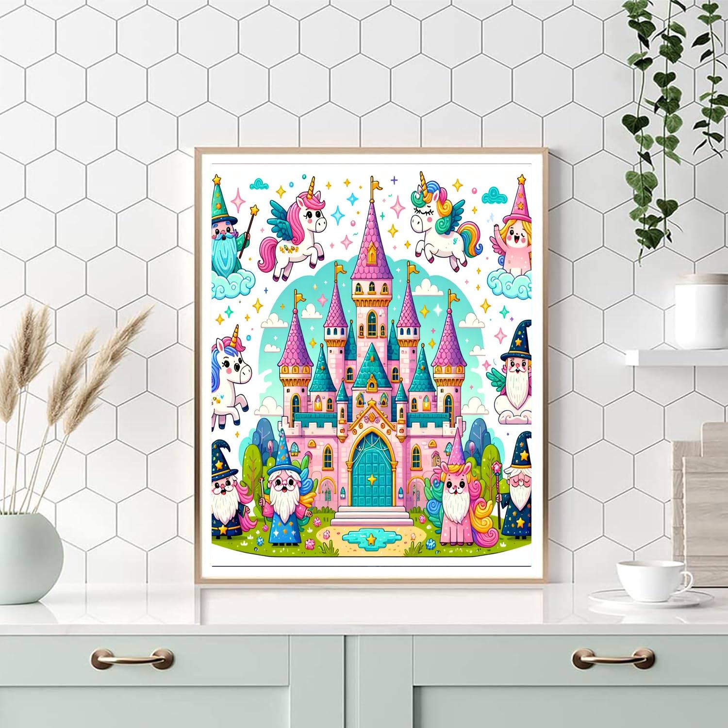 Castle Of Wonders Adventure Paint By Numbers Art