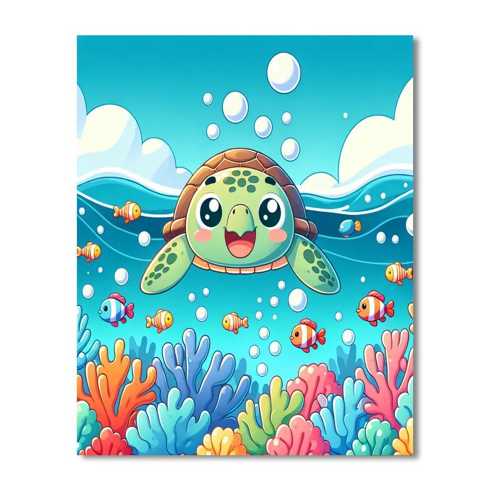 Adventures Of The Sea Turtles Paint By Color