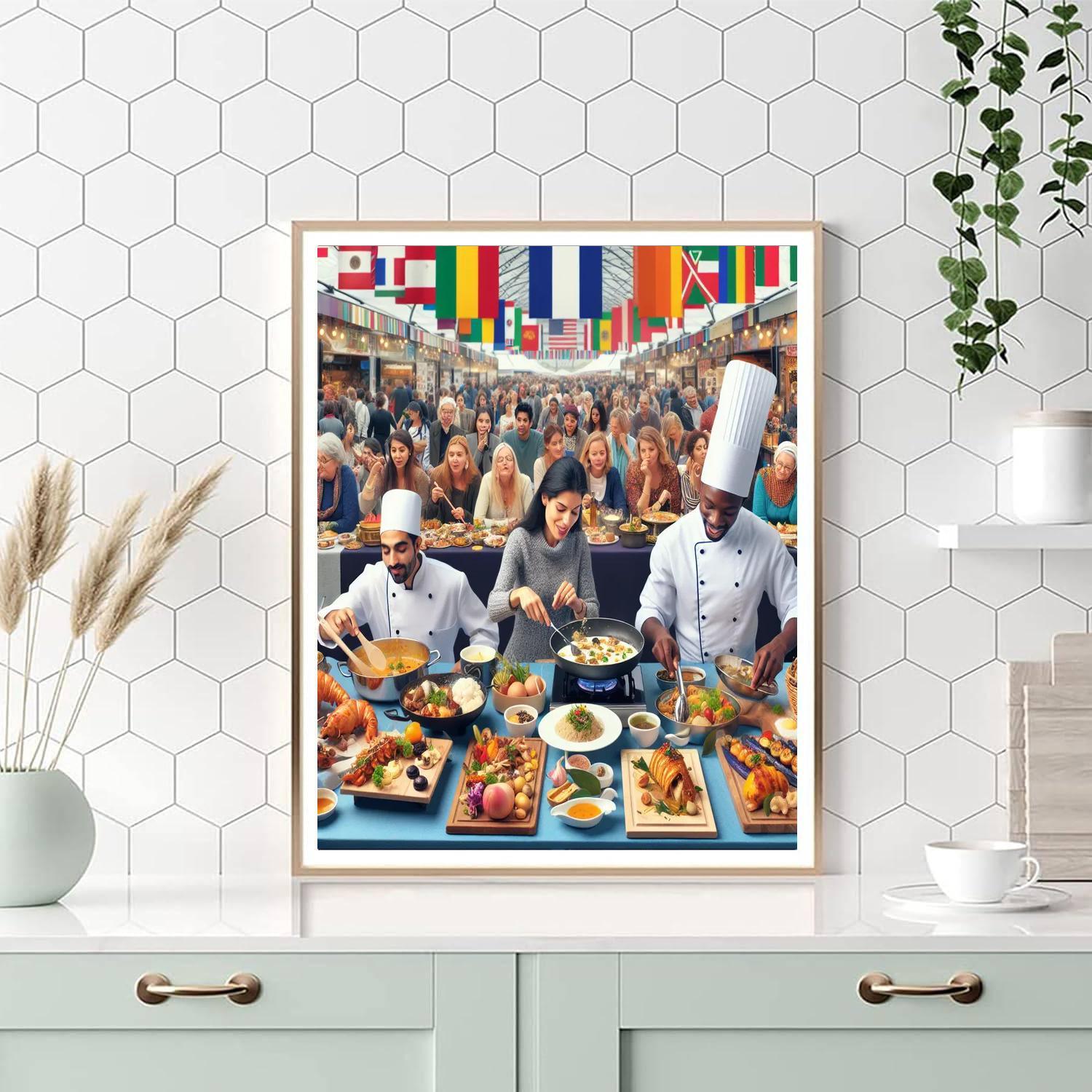 Gourmet Festival - France Paint By Numbers Art