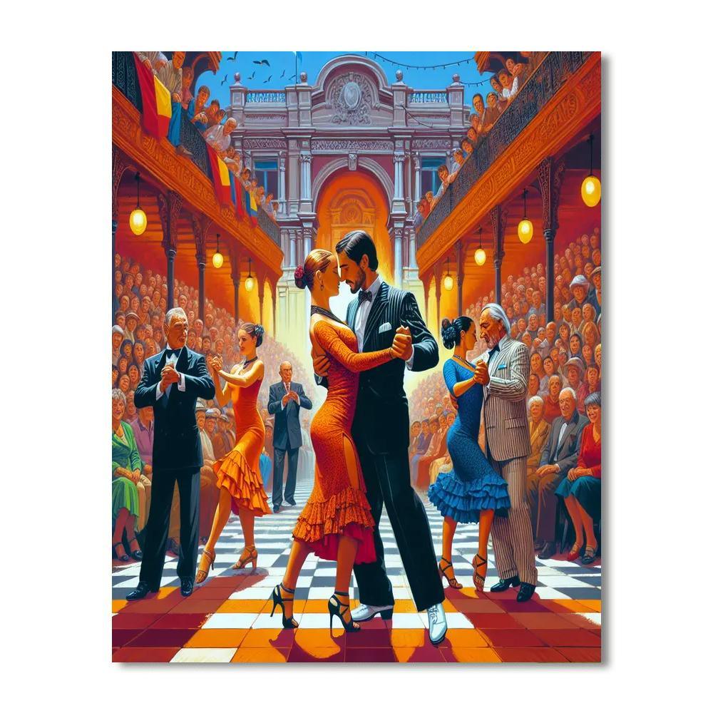 Festival Internacional De Tango - Buenos Aires Number Painting
