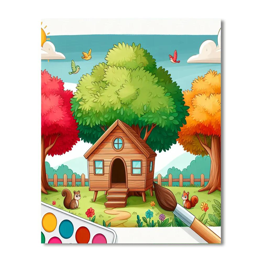 The Magical Treehouse DIY Paint By Numbers