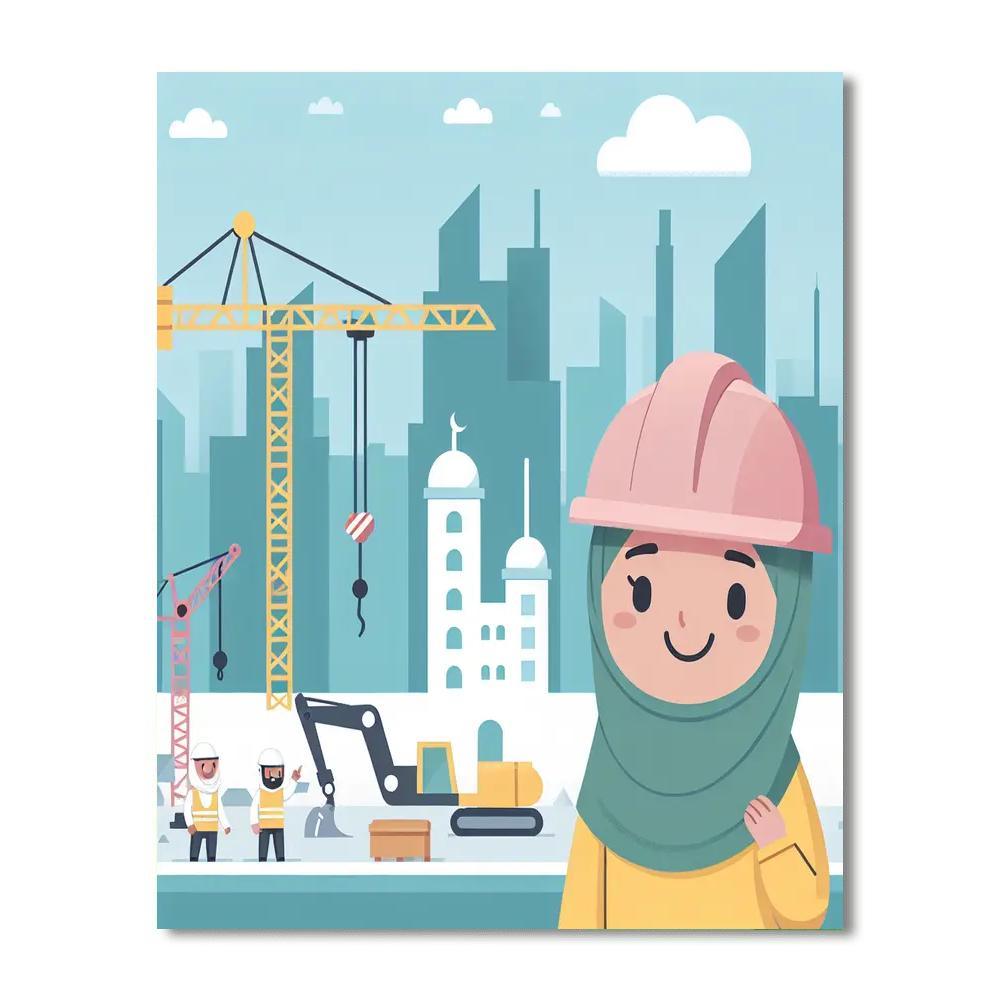 Busy City Builders Paint By Color