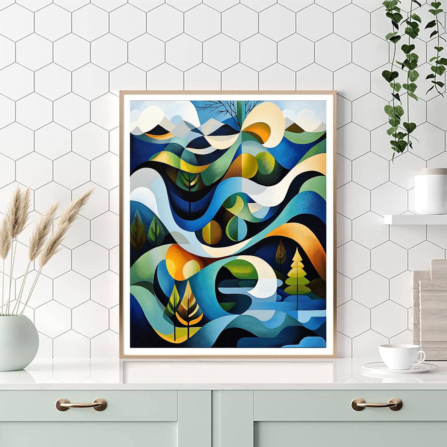 Banksy Inspired Cycles Of Nature  Number Painting