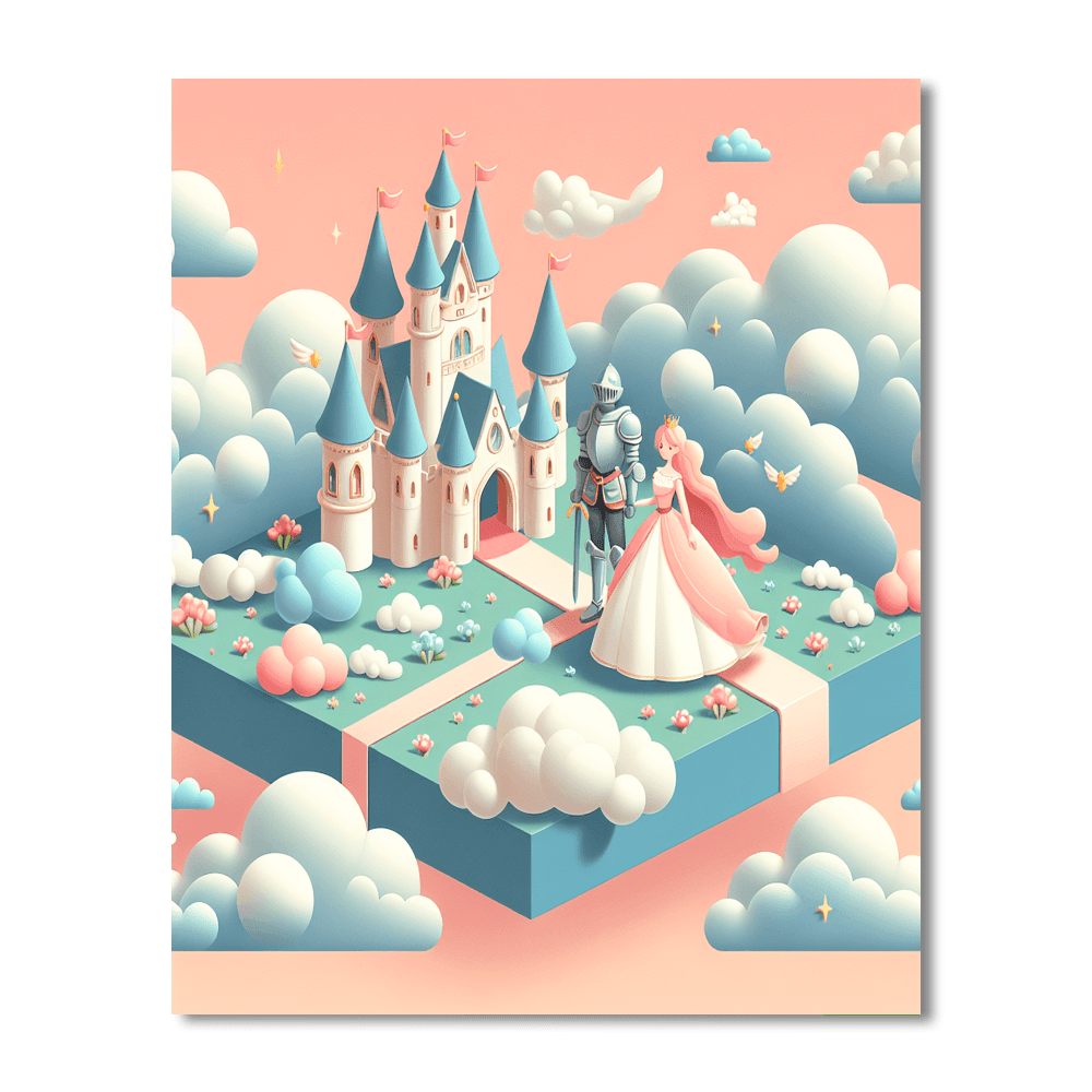 Cloud Castle Quest Painting By Numbers Kit