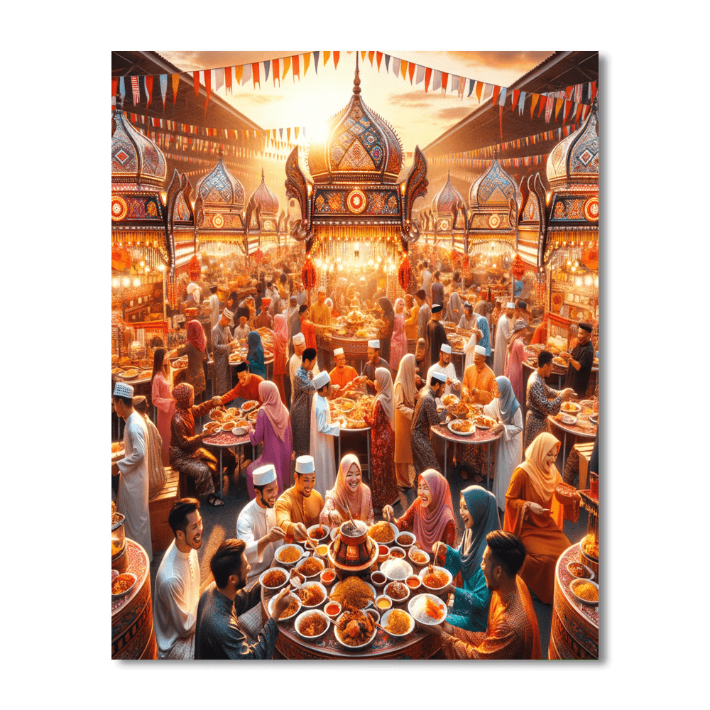 Karnival Nasi Lemak Paint By Numbers Kits