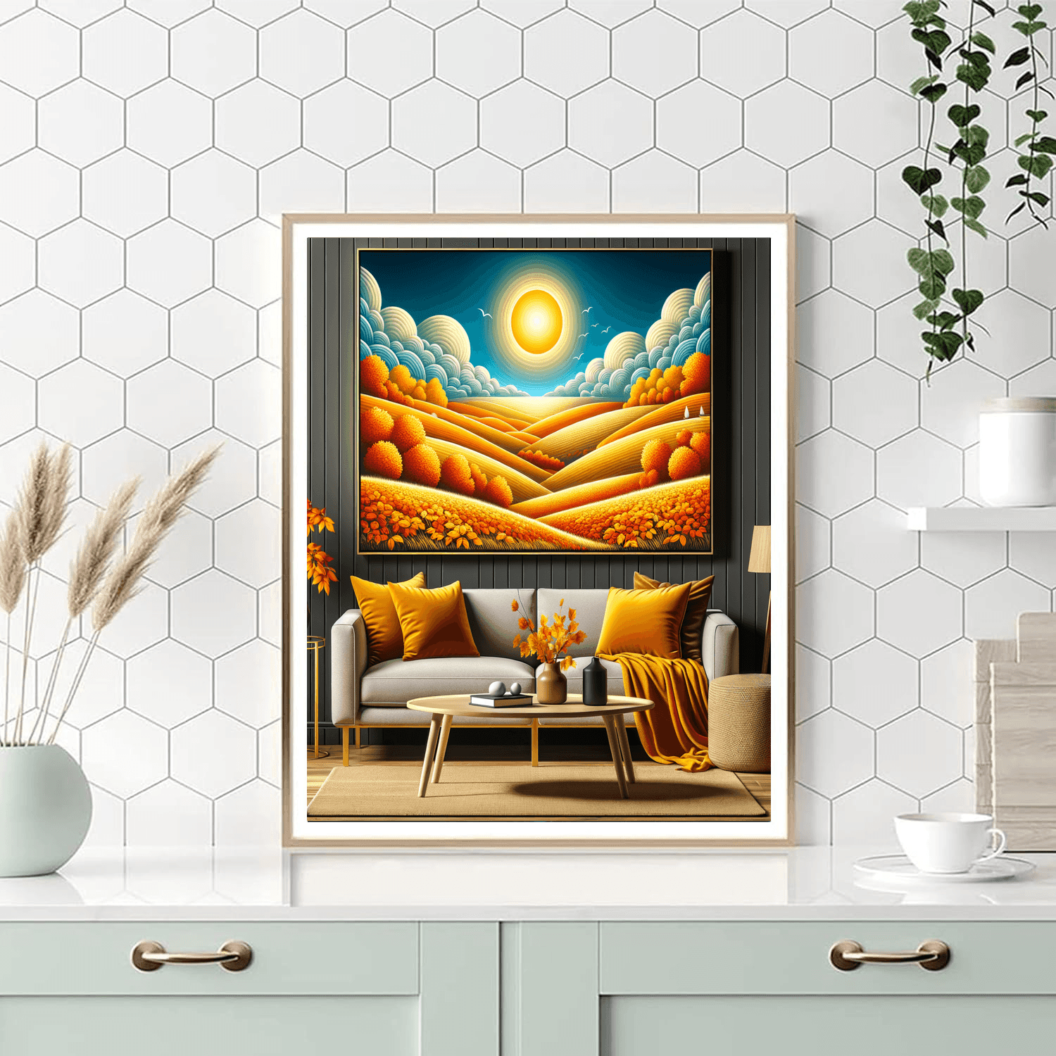 Vivid Autumn Landscape Paint By Number