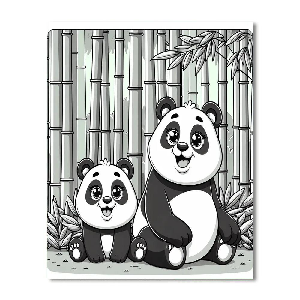 Panda Pals Painting By Numbers Kit