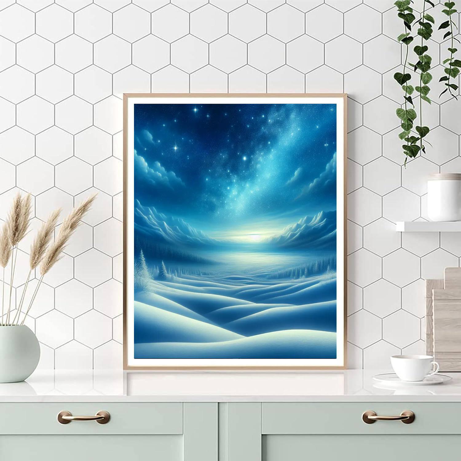 Mysterious Winter Night Paint By Number