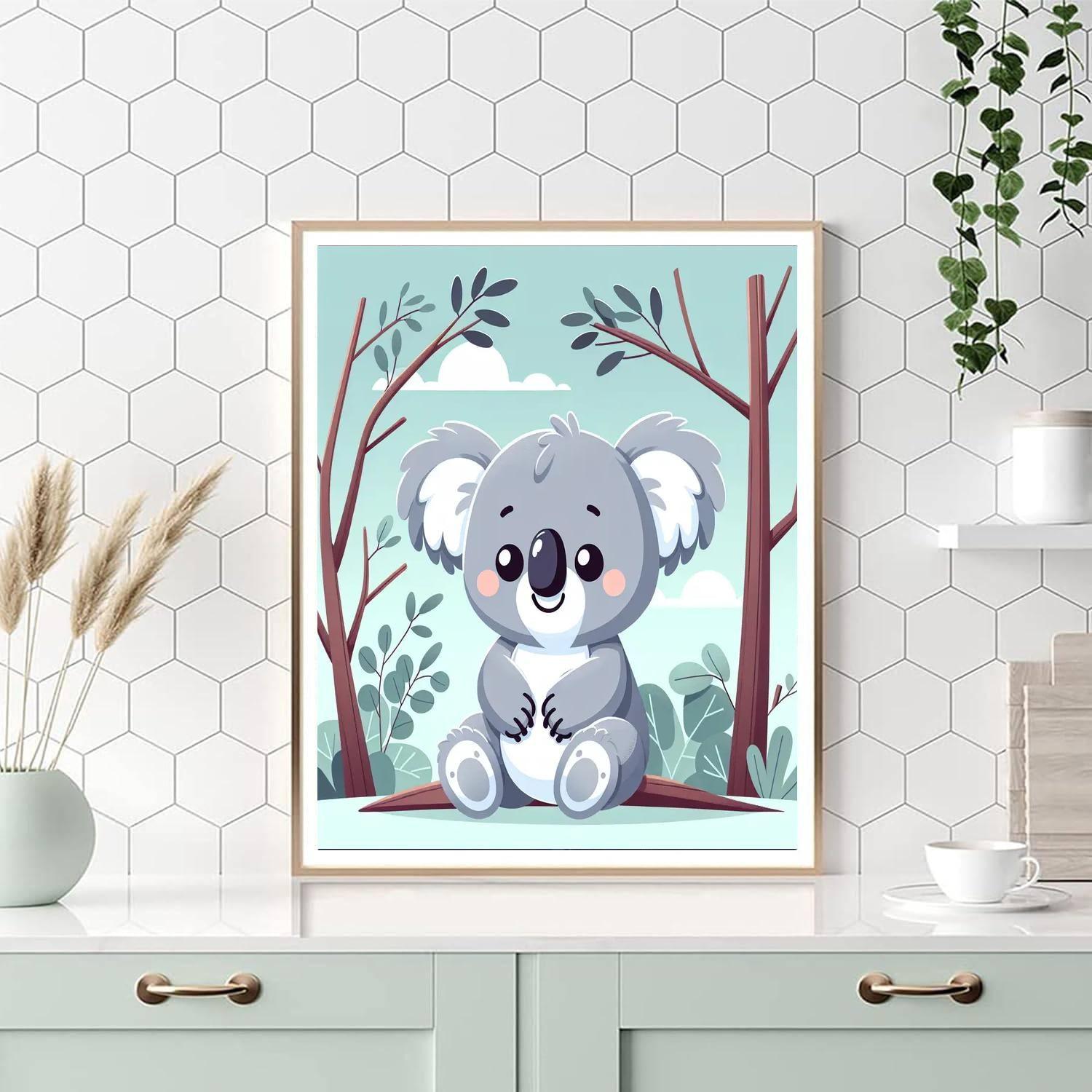 Playful Koala Painting By Numbers Kit