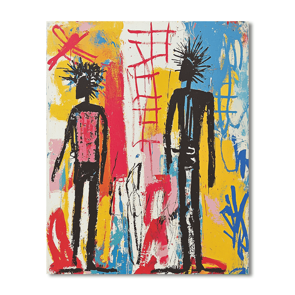 Jean-Michel Basquiat Inspired A Mosaic Of Cultures  Painting By Numbers Kit
