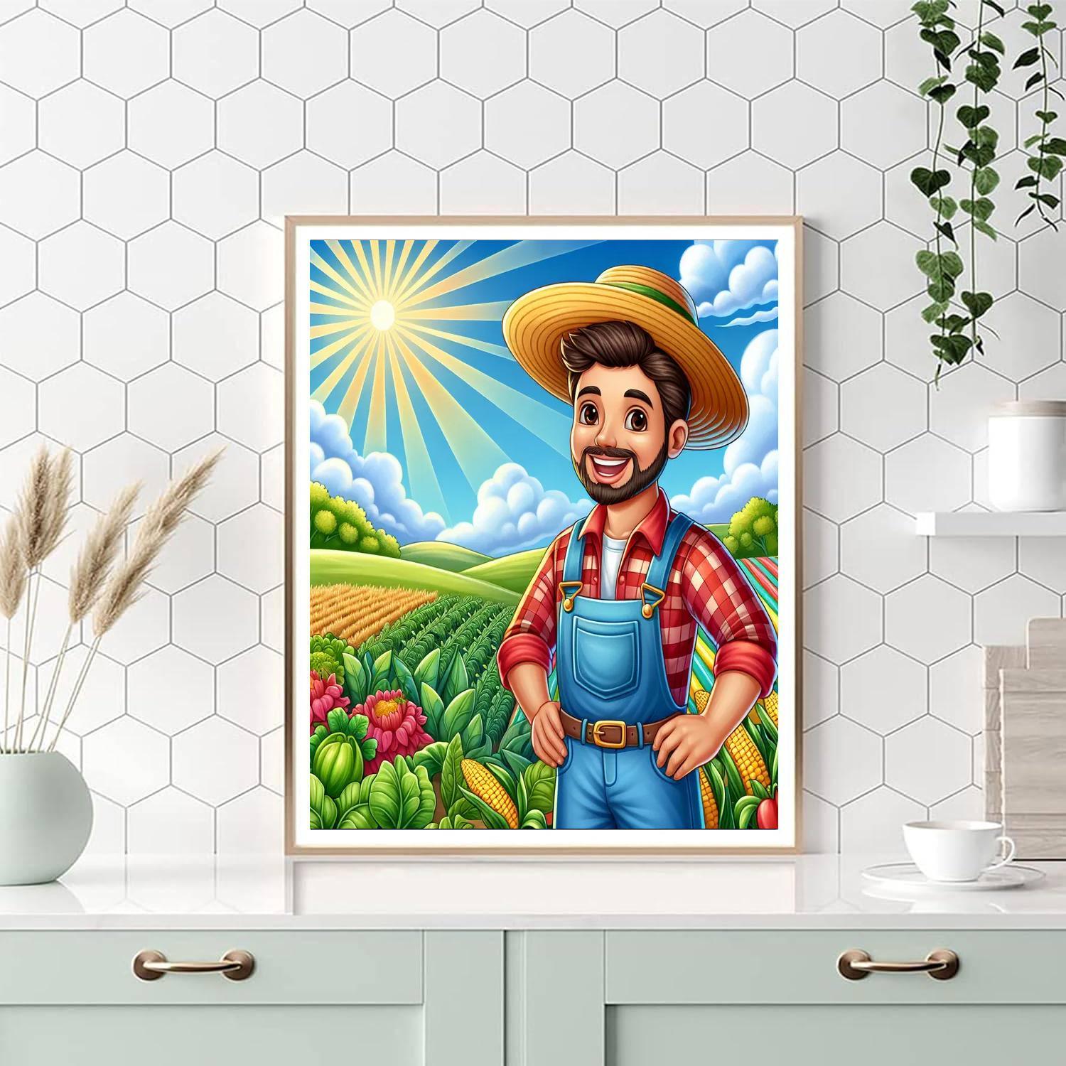 Jolly Farmer DIY Paint By Numbers