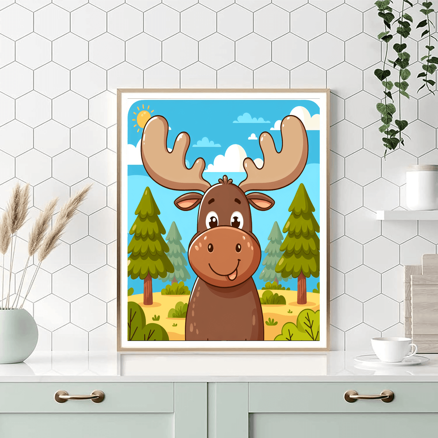 Merry Moose Paint By Color