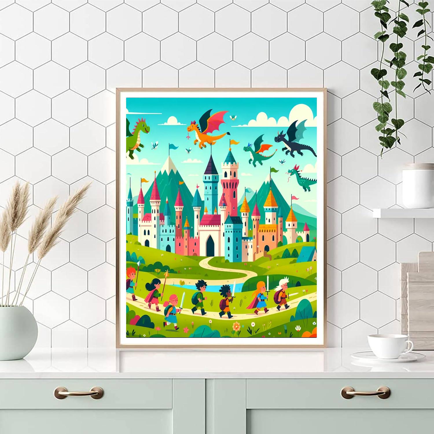 Fantasy Kingdom Adventures Number Painting