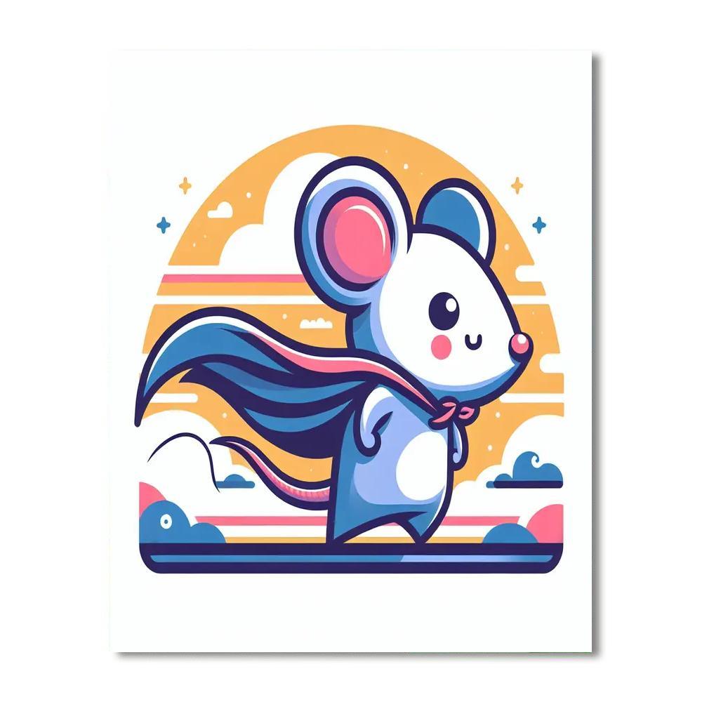 Mighty Mouse Painting By Numbers Kit