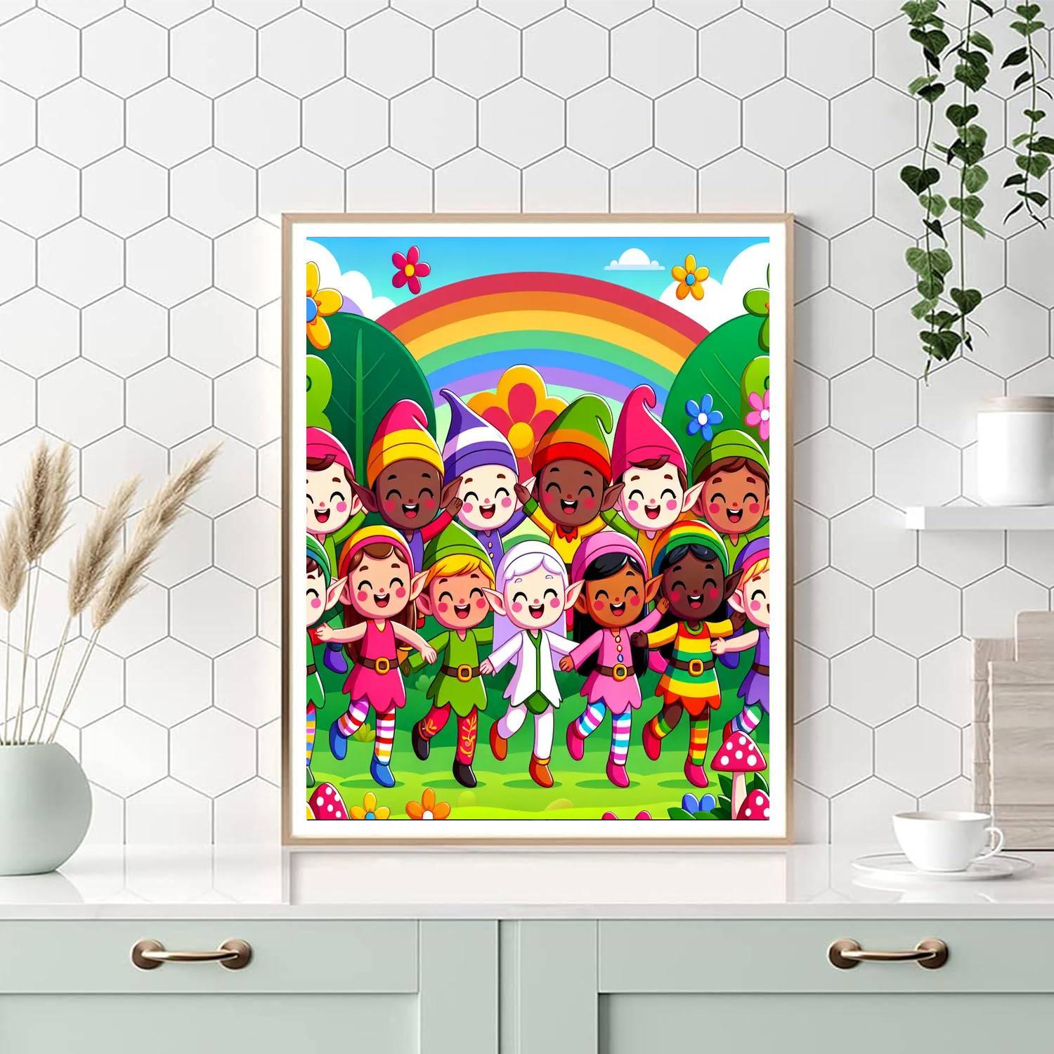 Enchanting Elves Paint By Numbers Art