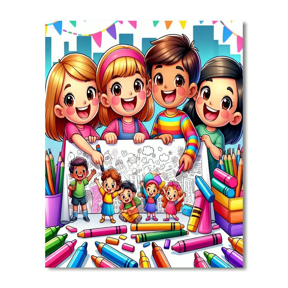 Dreamy Doodles Paint By Numbers Art