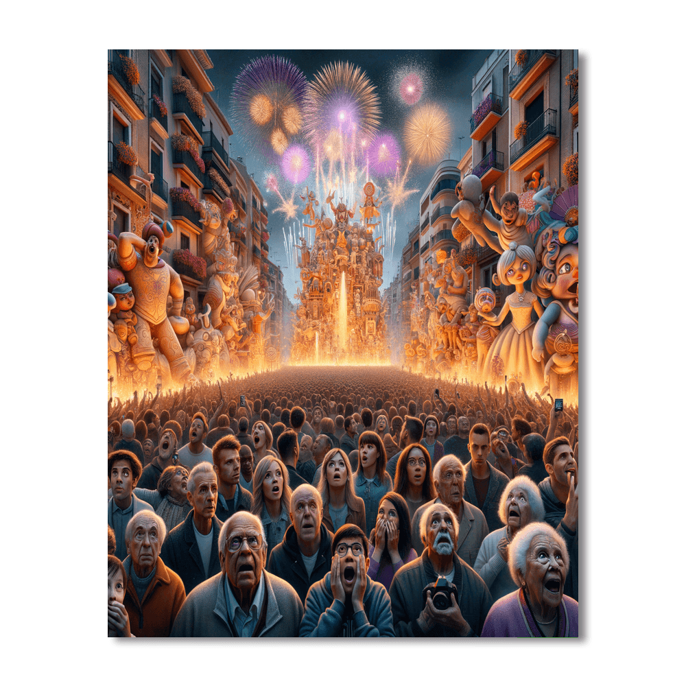 Fallas De Valencia - Valencia Numbered Painting Kits