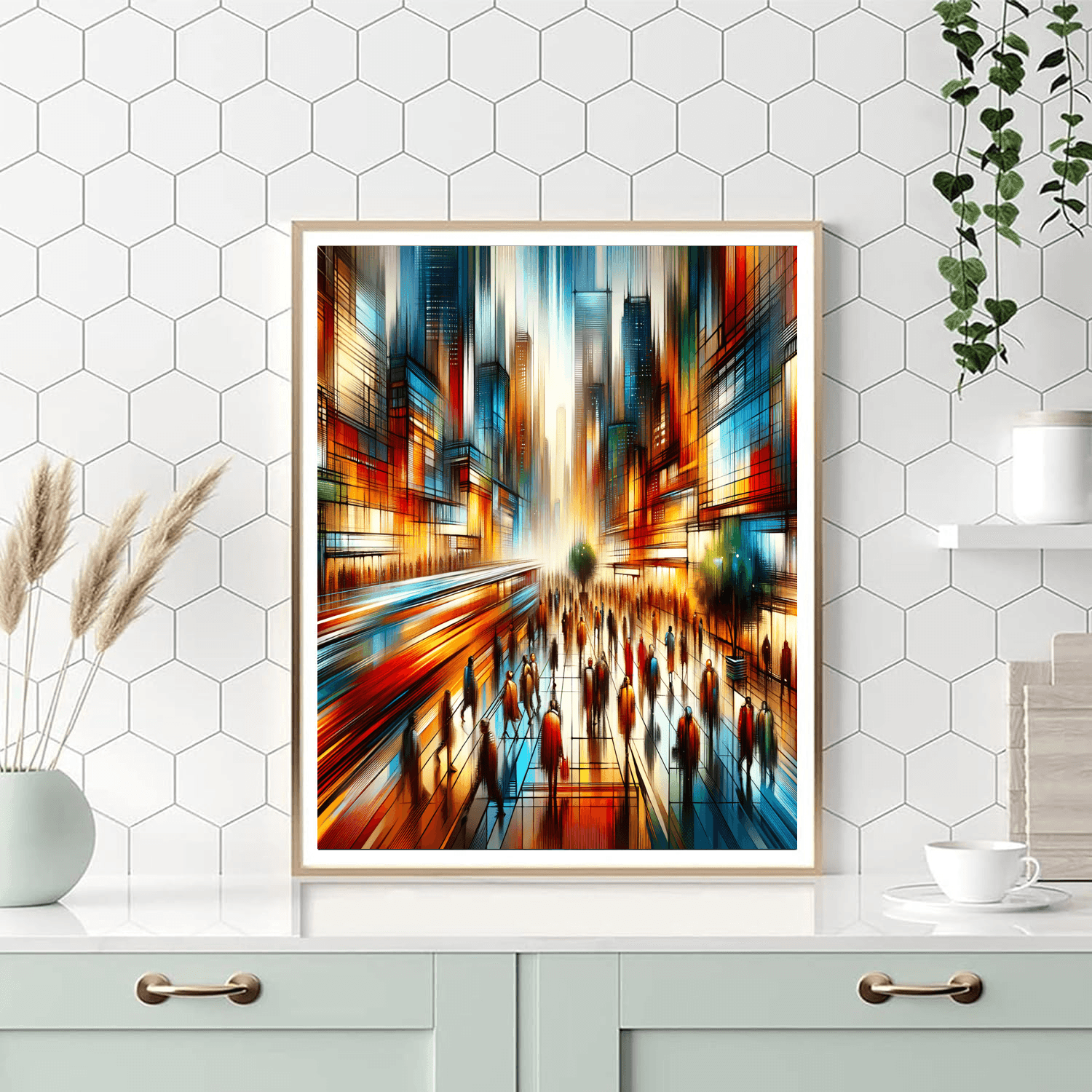 Charming Urban Stroll Paint By Number