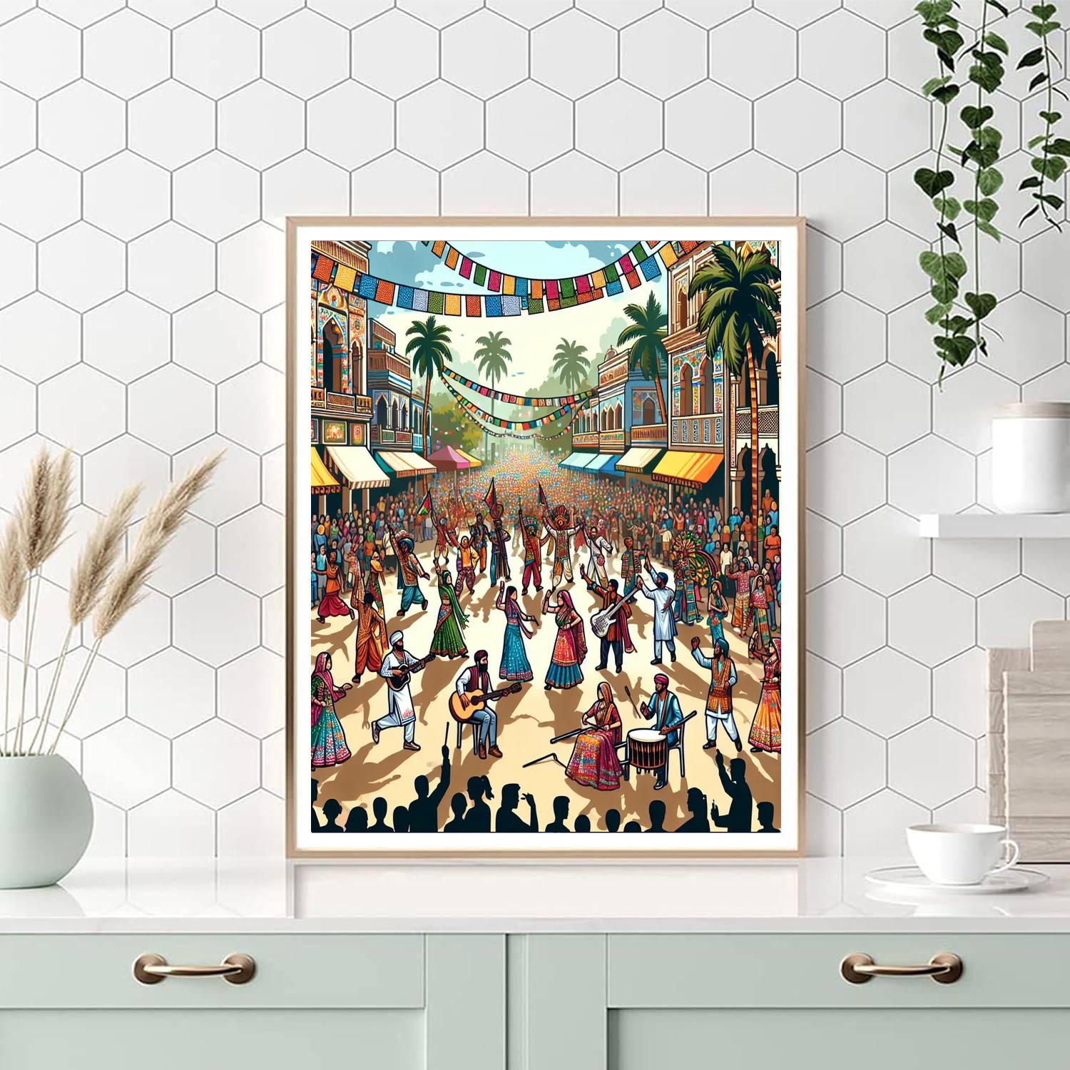 Calle Ocho Festival - United States Number Painting