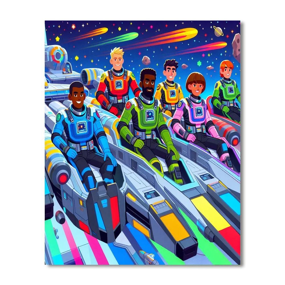 Galaxy Patrol DIY Paint By Numbers