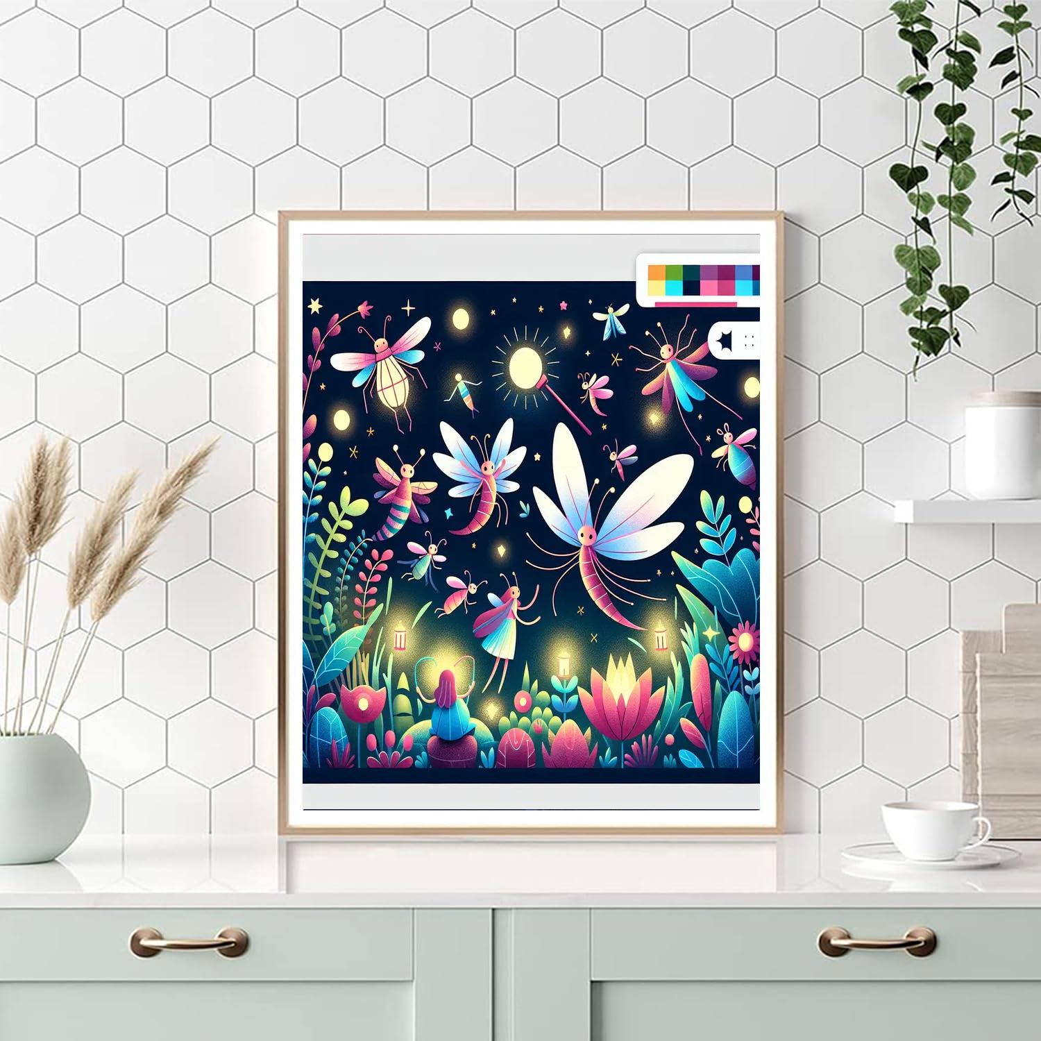 Glowing Garden Adventure Painting By Numbers Kit