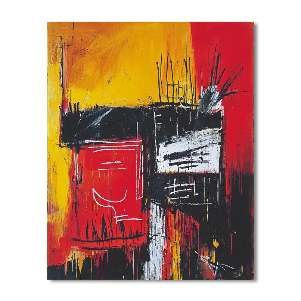 Jean-Michel Basquiat Inspired Abstract Narratives  Paint By Numbers