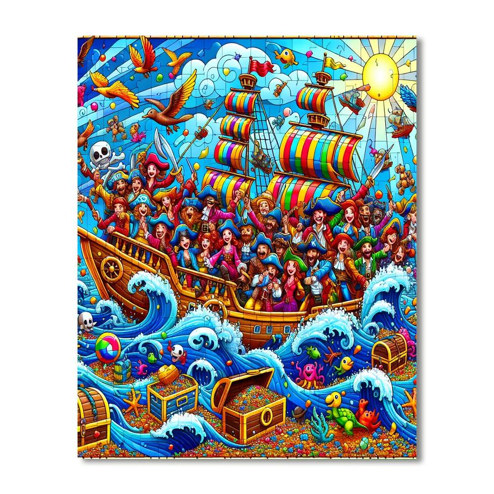 The Happy Pirate Crew DIY Paint By Numbers