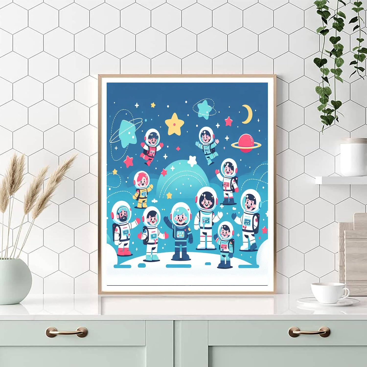 Space Rangers And The Cosmic Quest Painting Number Kit