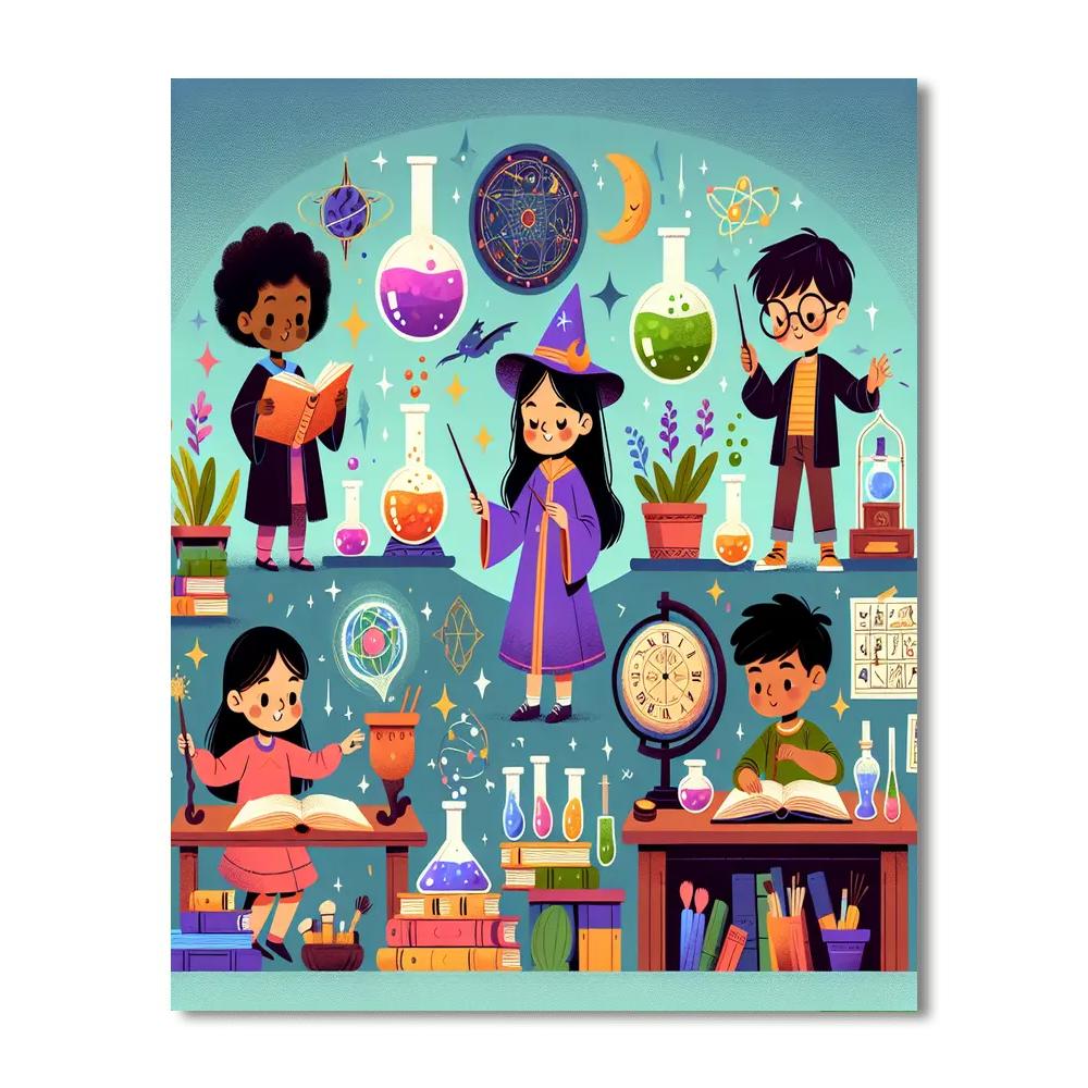 Mystic Wizarding School Paint By Number