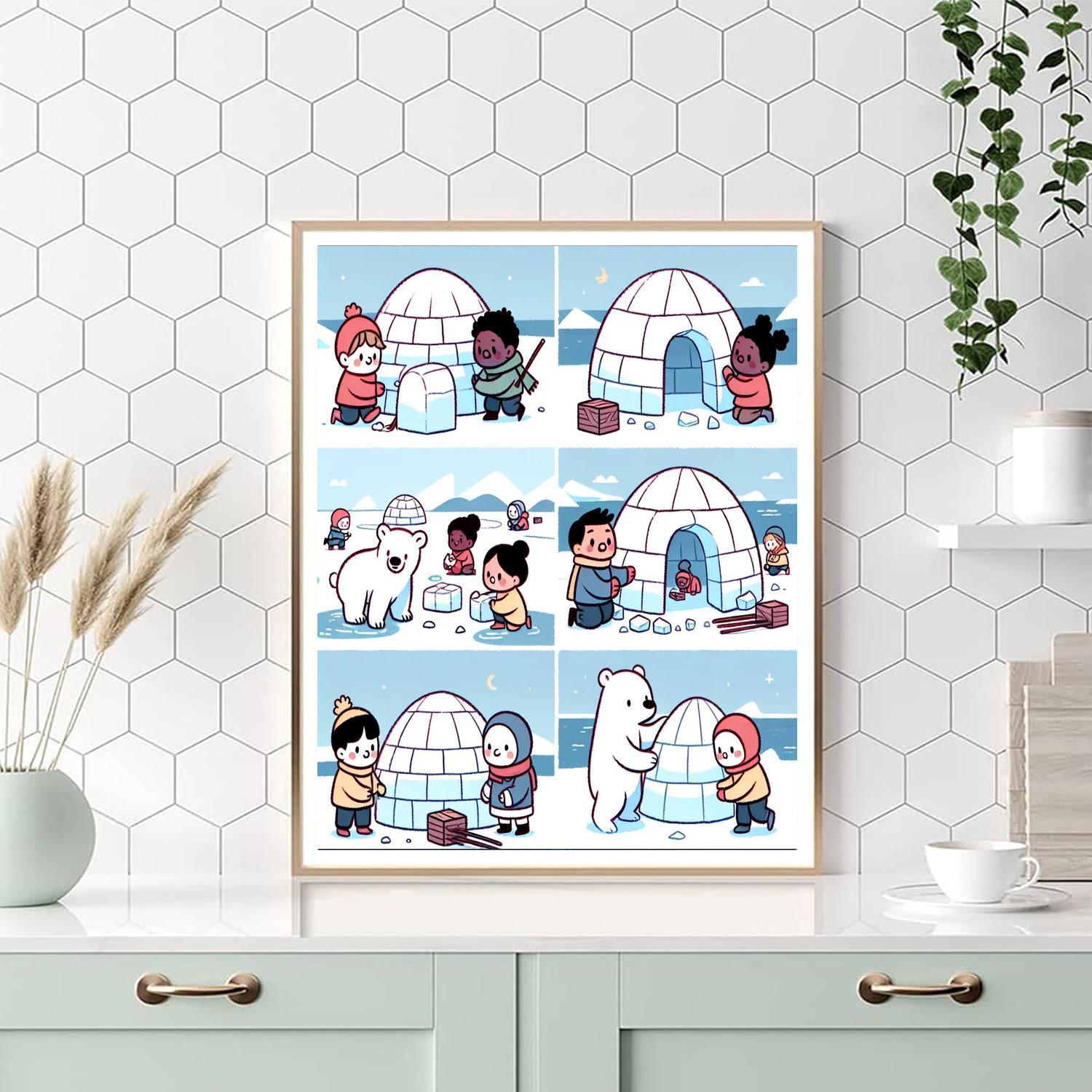 Arctic Snow Festival Painting By Numbers Kit