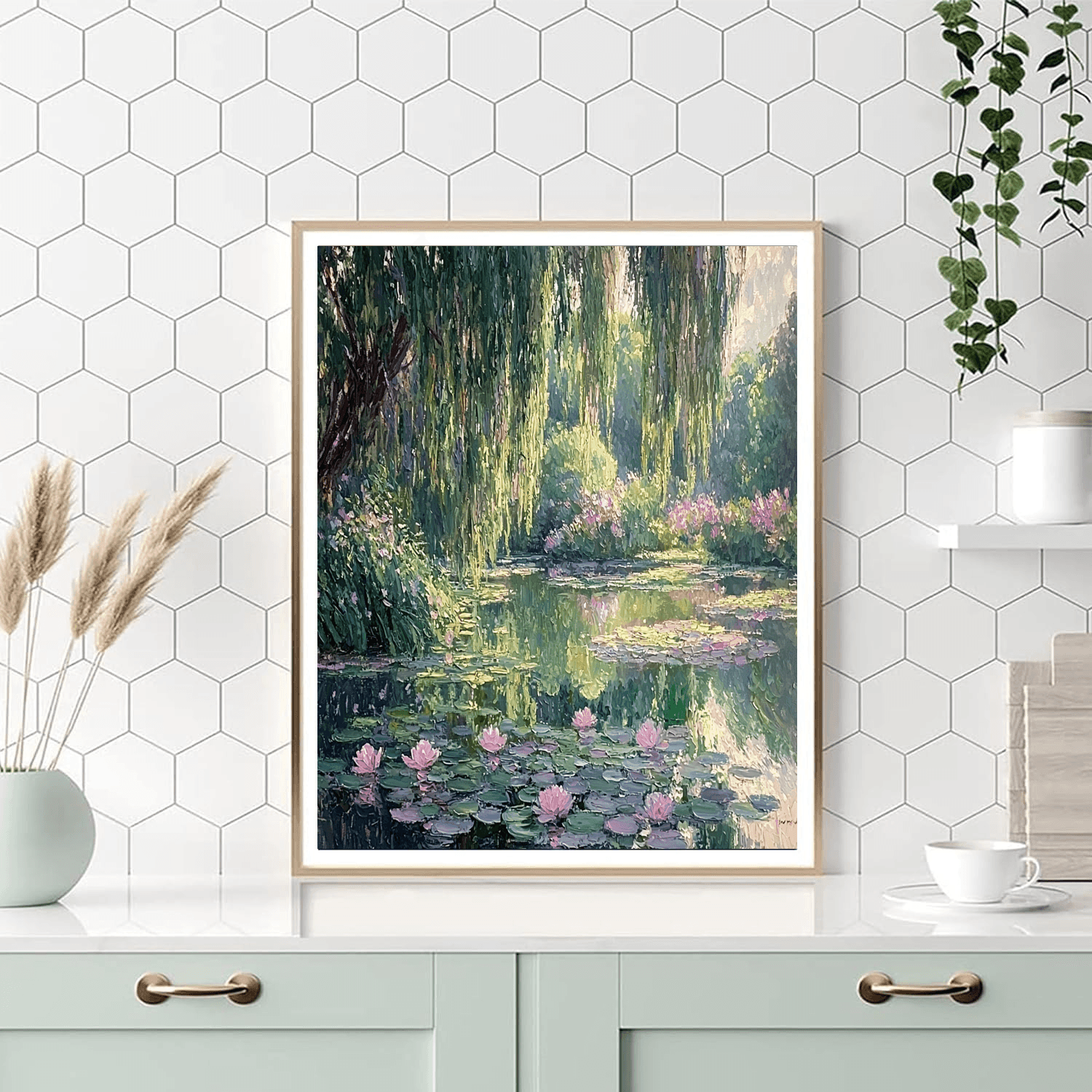 Claude Monet Inspired Ethereal Garden Dreamscape  DIY Paint By Numbers