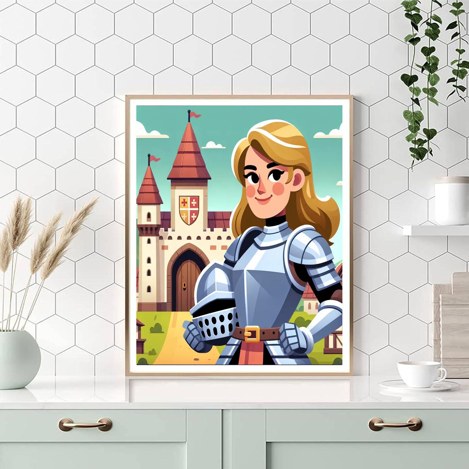Knight's Castle Conquest Painting Number Kit