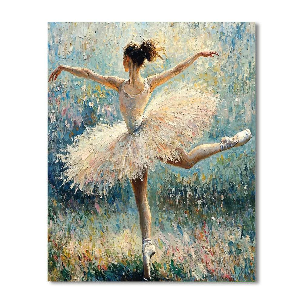 Edgar Degas Inspired Timeless Ballet Dance  Paint By Numbers Kits