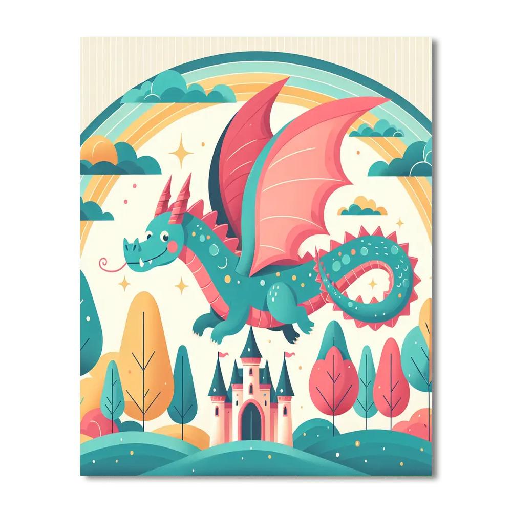 Mysterious Dragonland Paint By Numbers Art