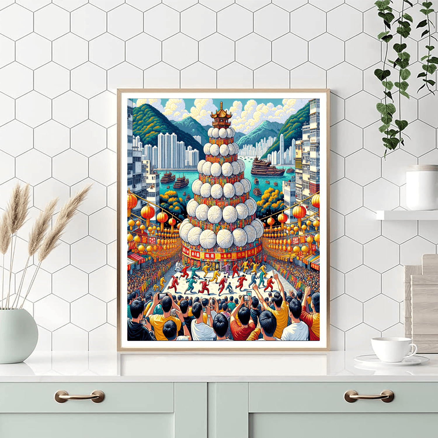 Cheung Chau Bun Festival - Hong Kong Number Painting