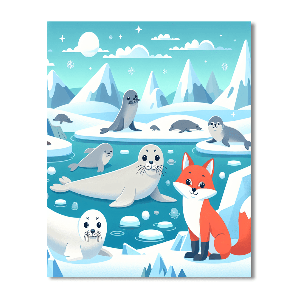 Polar Adventure Excursion Paint By Numbers Art