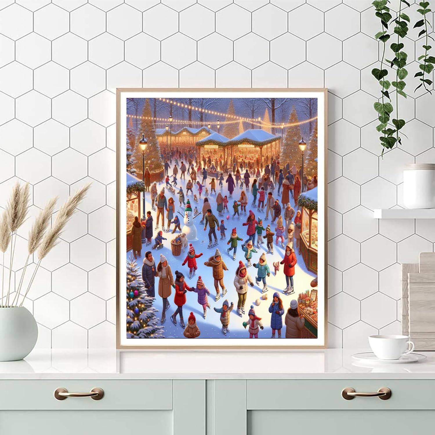 Tamworth Snowdome's Snowdome Christmas - England Paint By Numbers