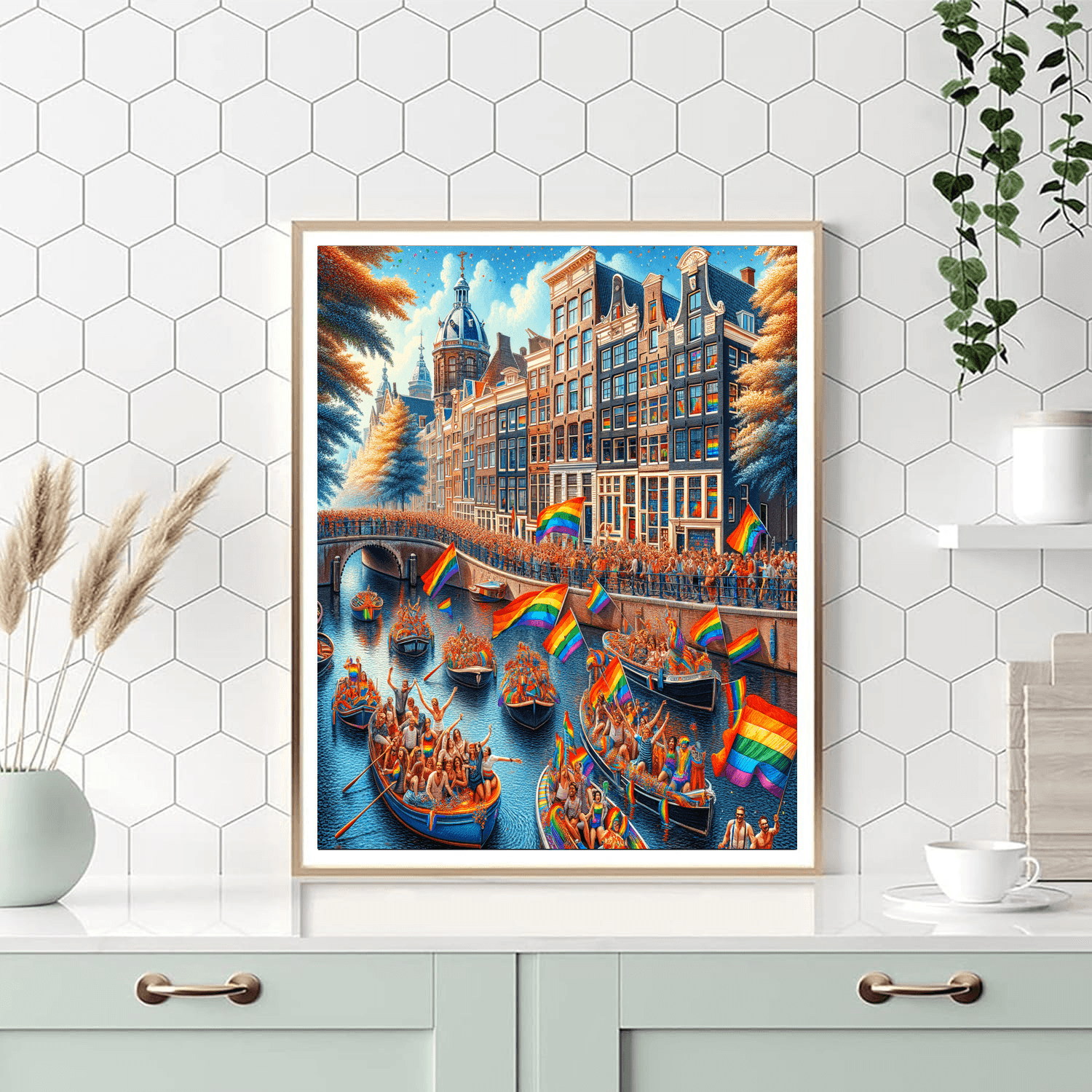 Pride Amsterdam - Amsterdam Painting By Numbers Kit