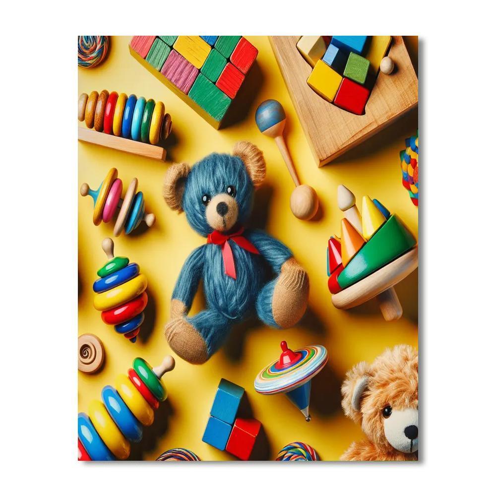 Charming Vintage Toys DIY Paint By Numbers