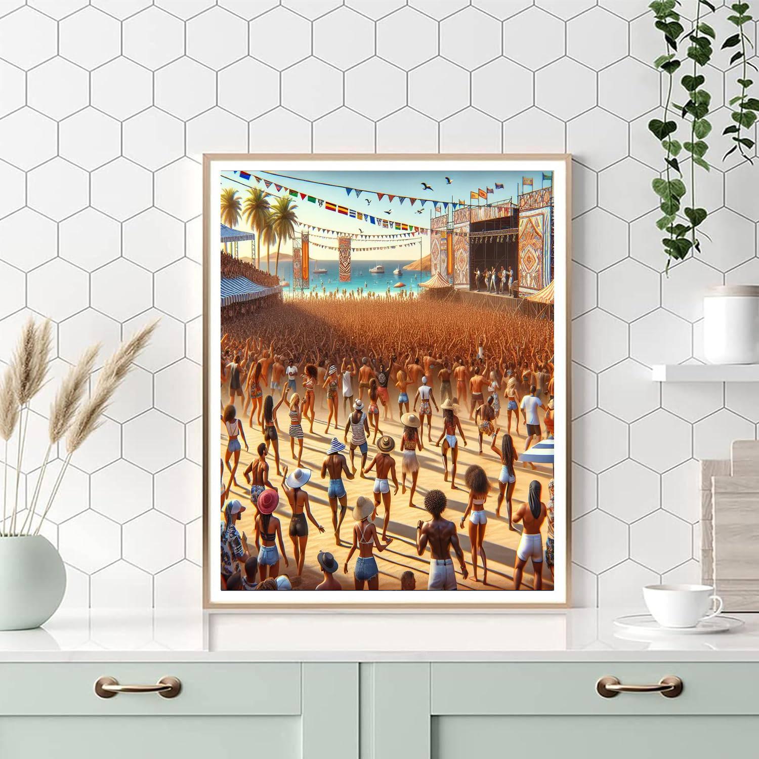 Benicàssim Festival Painting By Numbers Kit