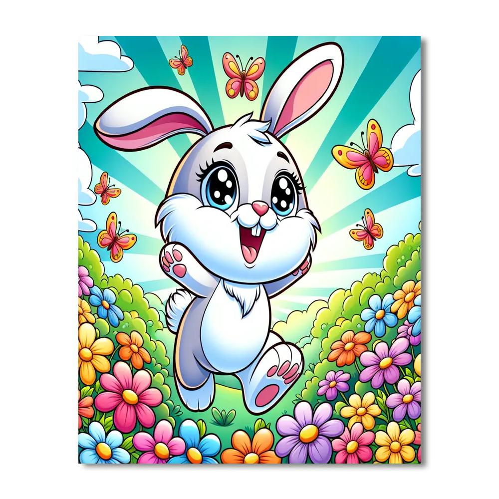 Adventurous Little Bunny Numbered Painting Kits