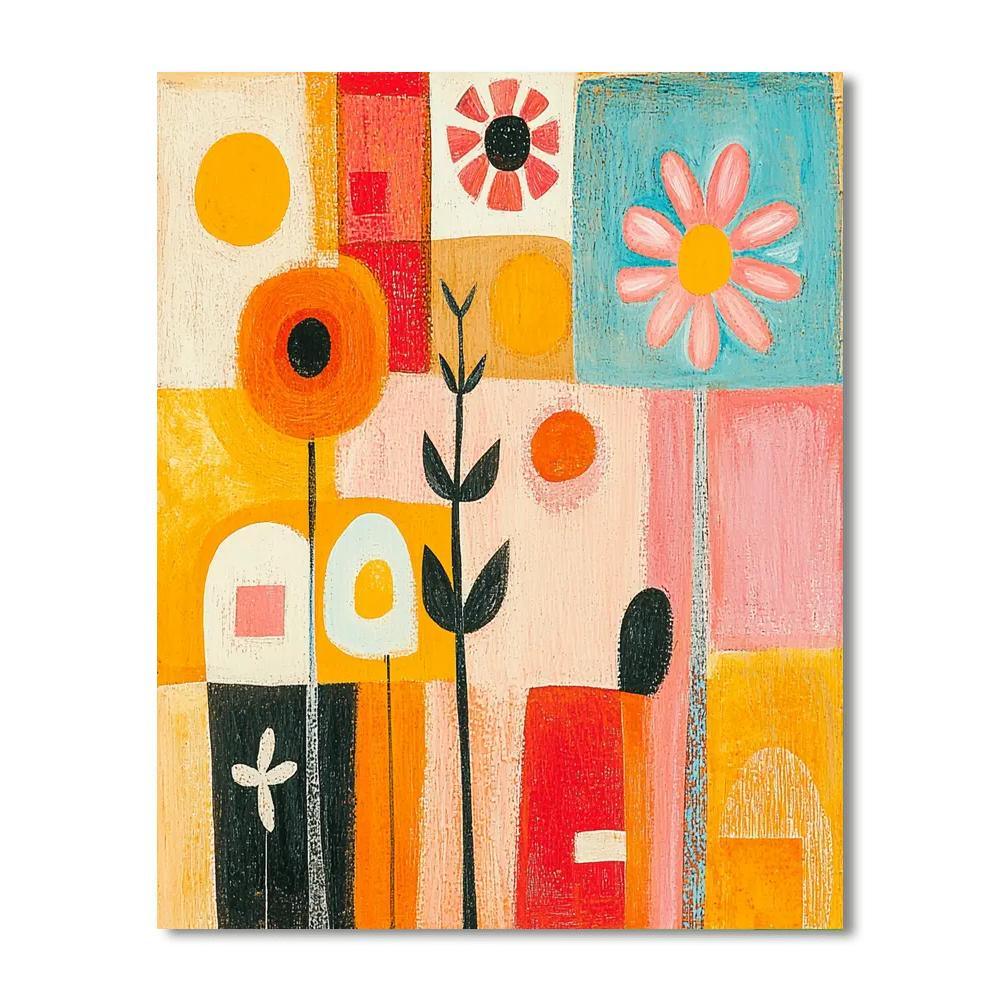 Paul Klee Inspired Whimsical Harmony  Numbered Painting Kits