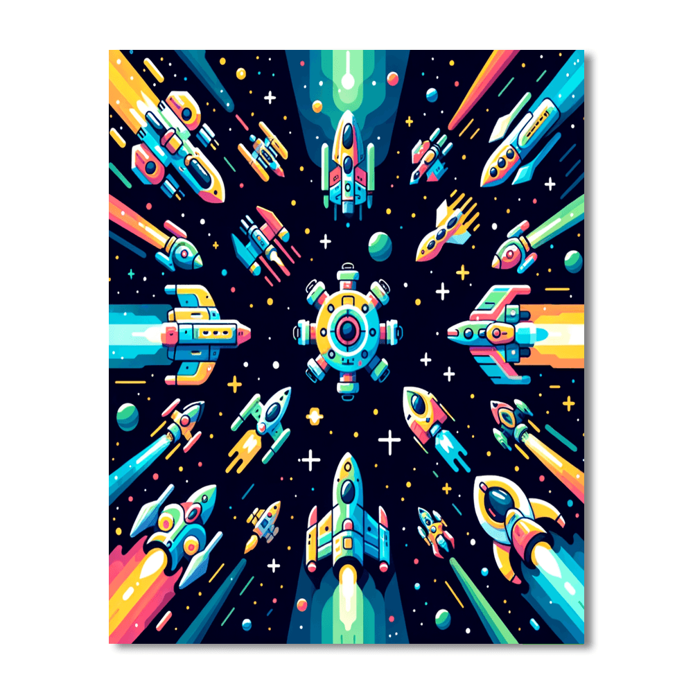 Galactic Battle Paint By Number