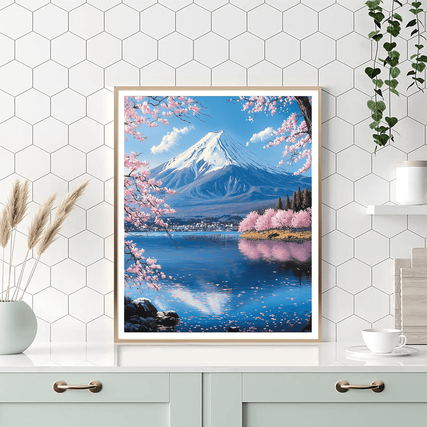 Mount Fuji - Honshu, Japan Numbered Painting Kits