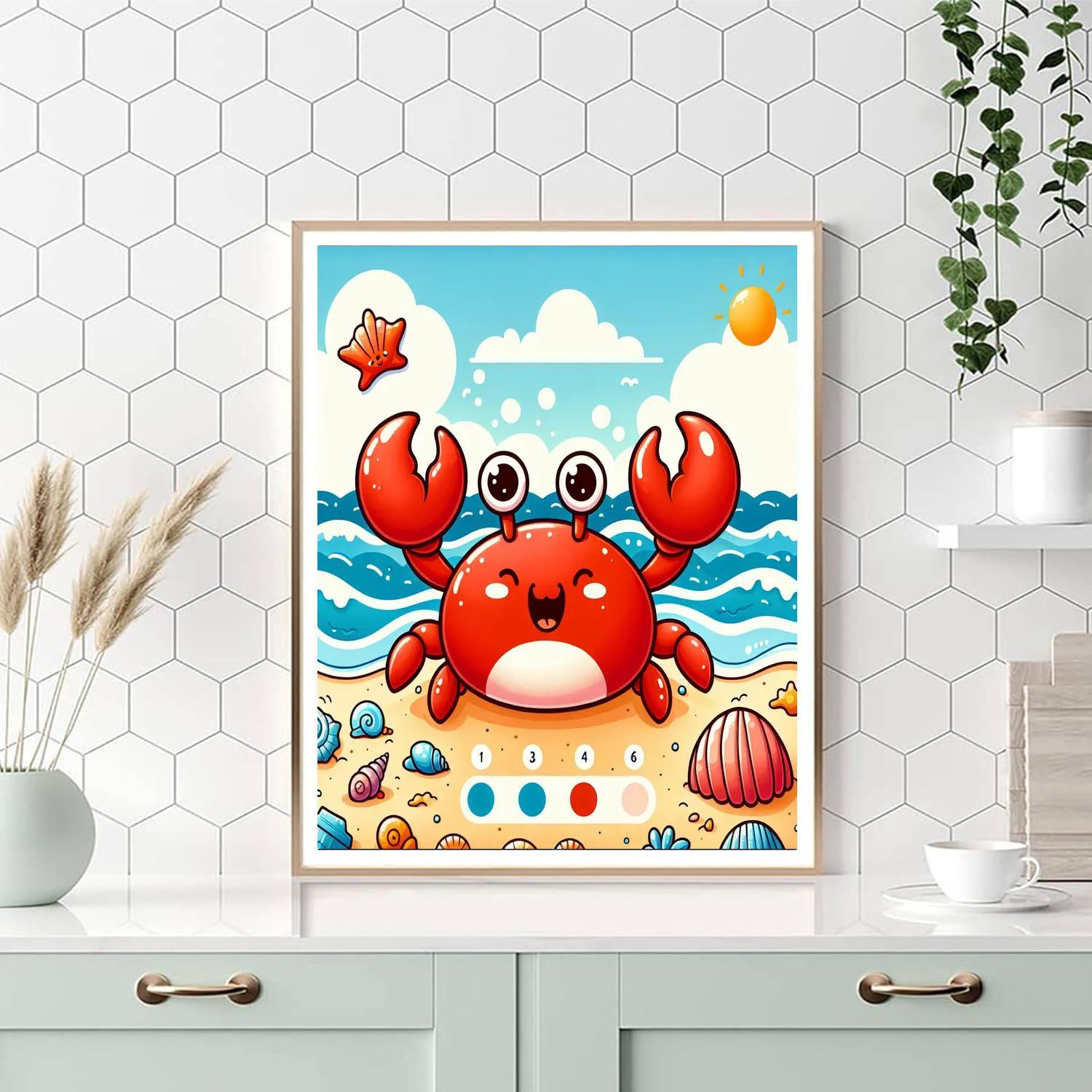 Whimsical Crab Paint By Numbers Kits
