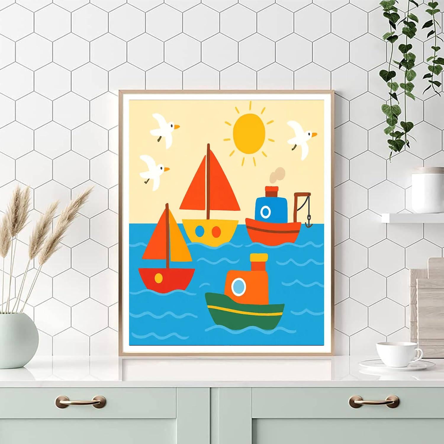 Sailing On The Ocean Paint By Numbers Kits